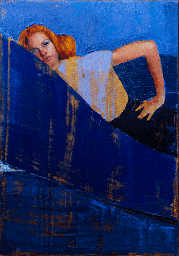 _Blue Incline_ oil on cradled linen panel 30_x21_ by J Louis